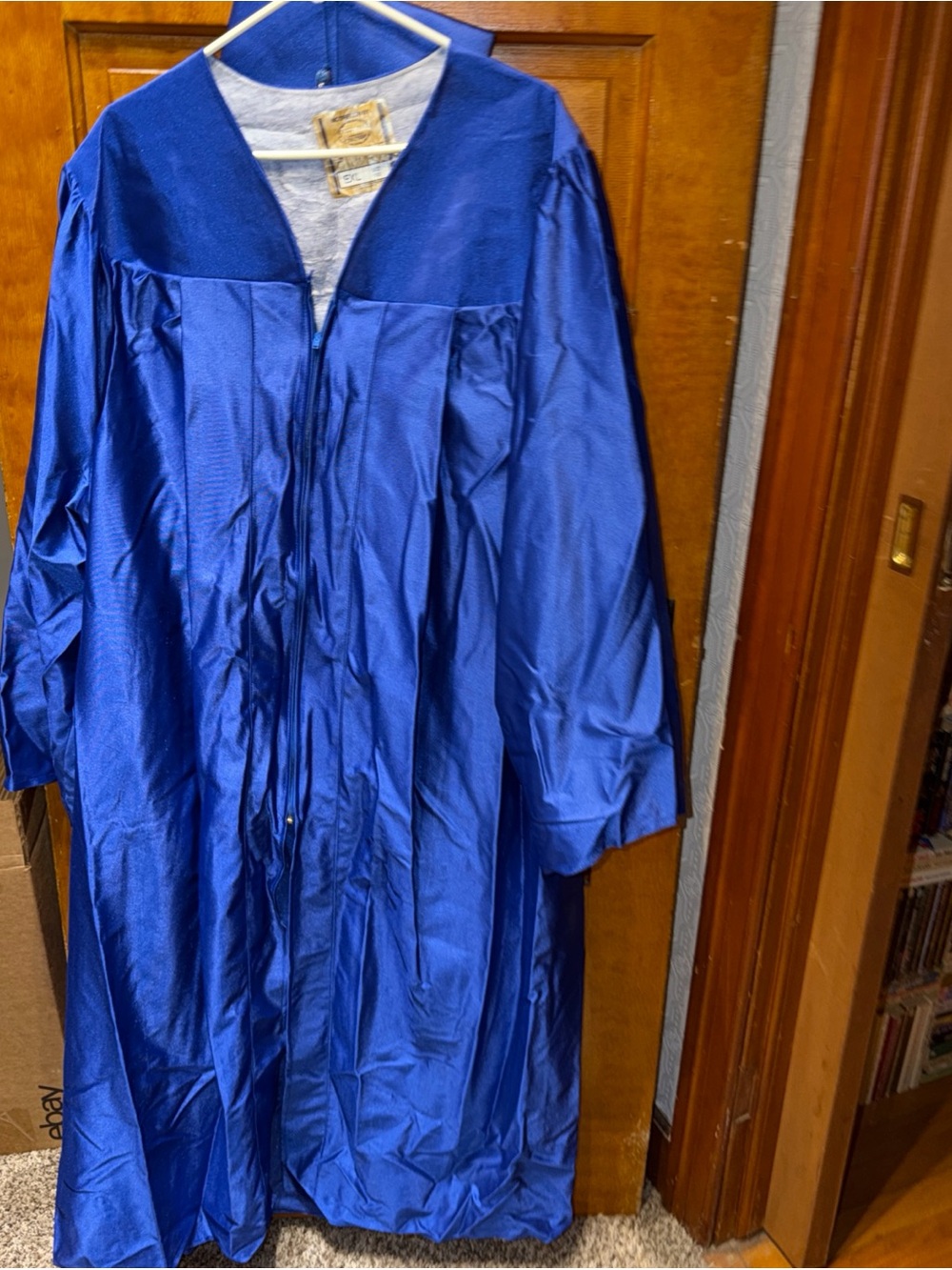 Moorelon By E R Moore Royal Blue Unisex Adult Graduation Gown Cap Tassel Set EXL